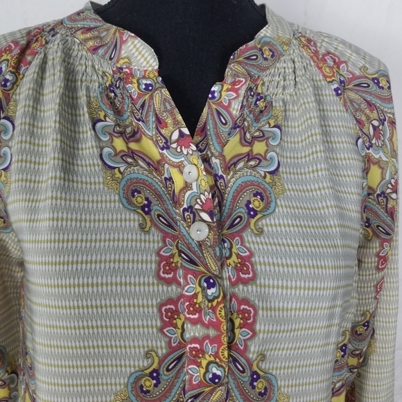 Trinity printed silk top - Picture 6 of 10